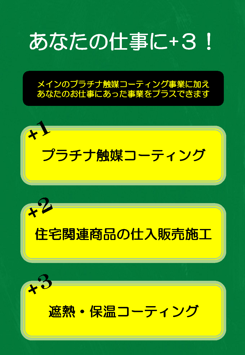 あなたの仕事に＋３！　副業以上の仕事です！